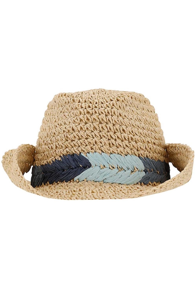 WOVEN HAT 000437 00082 MULTI DENIM
